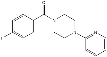 1-(4-fluorobenzoyl)-4-(2-pyridinyl)piperazine 结构式