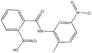 2-({5-nitro-2-methylanilino}carbonyl)benzoic acid 化学構造式