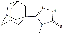5-(1-adamantyl)-4-methyl-2,4-dihydro-3H-1,2,4-triazole-3-thione Struktur