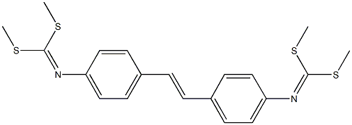  dimethyl 4-[2-(4-{[bis(methylsulfanyl)methylene]amino}phenyl)vinyl]phenyldithioimidocarbonate