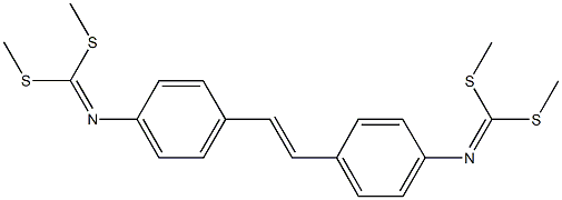 dimethyl 4-[2-(4-{[bis(methylsulfanyl)methylene]amino}phenyl)vinyl]phenyldithioimidocarbonate