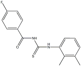 N-(2,3-dimethylphenyl)-N'-(4-fluorobenzoyl)thiourea Structure