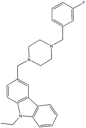 9-ethyl-3-{[4-(3-fluorobenzyl)-1-piperazinyl]methyl}-9H-carbazole|