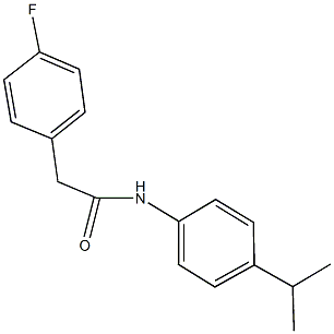2-(4-fluorophenyl)-N-(4-isopropylphenyl)acetamide Structure