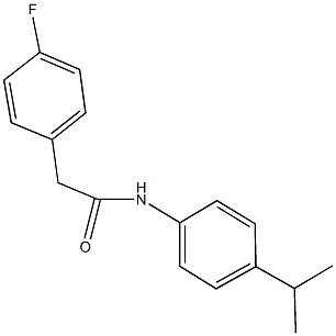  2-(4-fluorophenyl)-N-(4-isopropylphenyl)acetamide