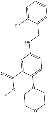 methyl 5-[(2-chlorobenzyl)amino]-2-(4-morpholinyl)benzoate Structure