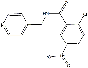 2-chloro-5-nitro-N-(4-pyridinylmethyl)benzamide 化学構造式