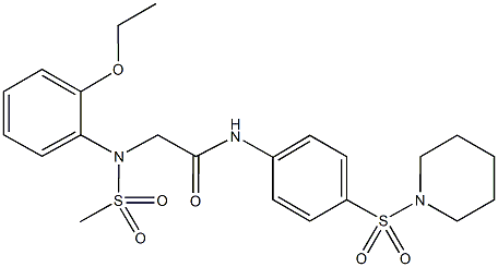 2-[2-ethoxy(methylsulfonyl)anilino]-N-[4-(1-piperidinylsulfonyl)phenyl]acetamide|