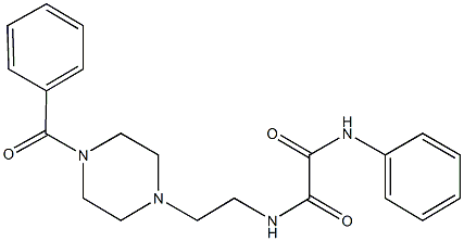 N~1~-[2-(4-benzoyl-1-piperazinyl)ethyl]-N~2~-phenylethanediamide Structure