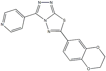 6-(2,3-dihydro-1,4-benzodioxin-6-yl)-3-(4-pyridinyl)[1,2,4]triazolo[3,4-b][1,3,4]thiadiazole