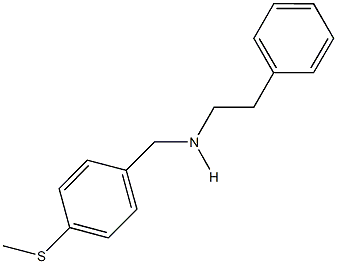 N-[4-(methylsulfanyl)benzyl]-N-(2-phenylethyl)amine,,结构式