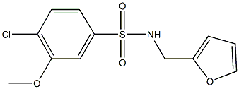 4-chloro-N-(2-furylmethyl)-3-methoxybenzenesulfonamide|