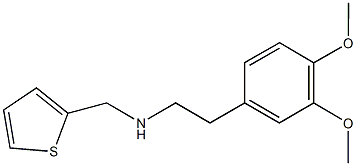 2-(3,4-dimethoxyphenyl)-N-(2-thienylmethyl)ethanamine 结构式