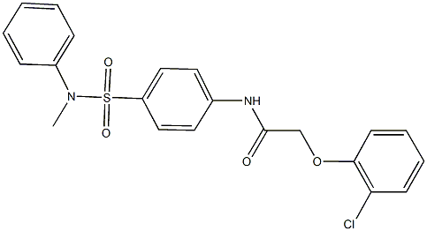  2-(2-chlorophenoxy)-N-{4-[(methylanilino)sulfonyl]phenyl}acetamide