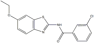 3-chloro-N-(6-ethoxy-1,3-benzothiazol-2-yl)benzamide