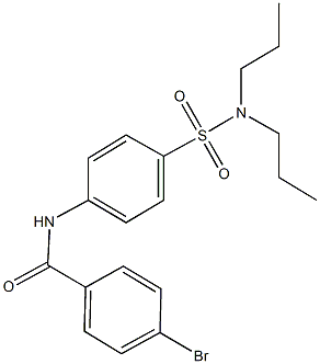 4-bromo-N-{4-[(dipropylamino)sulfonyl]phenyl}benzamide,,结构式