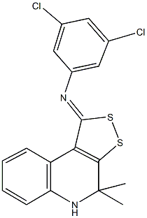 N-(3,5-dichlorophenyl)-N-(4,4-dimethyl-4,5-dihydro-1H-[1,2]dithiolo[3,4-c]quinolin-1-ylidene)amine Structure