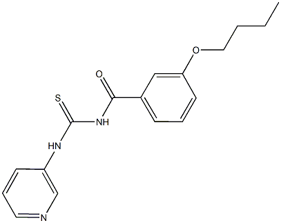 N-(3-butoxybenzoyl)-N'-(3-pyridinyl)thiourea Structure