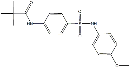 N-{4-[(4-methoxyanilino)sulfonyl]phenyl}-2,2-dimethylpropanamide Structure