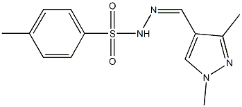 N'-[(1,3-dimethyl-1H-pyrazol-4-yl)methylene]-4-methylbenzenesulfonohydrazide 化学構造式