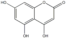 4,5,7-trihydroxy-2H-chromen-2-one,,结构式