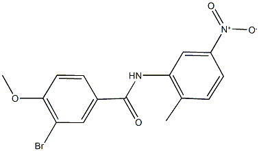 3-bromo-N-{5-nitro-2-methylphenyl}-4-methoxybenzamide Structure