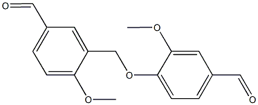 3-[(4-formyl-2-methoxyphenoxy)methyl]-4-methoxybenzaldehyde,,结构式