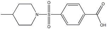 4-[(4-methyl-1-piperidinyl)sulfonyl]benzoic acid Struktur