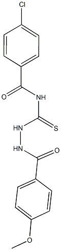 4-chloro-N-{[2-(4-methoxybenzoyl)hydrazino]carbothioyl}benzamide