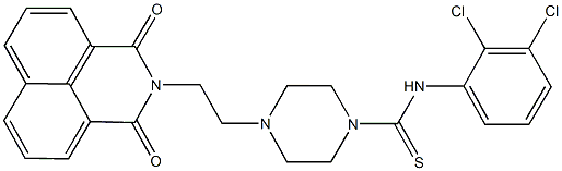 N-(2,3-dichlorophenyl)-4-[2-(1,3-dioxo-1H-benzo[de]isoquinolin-2(3H)-yl)ethyl]-1-piperazinecarbothioamide Struktur
