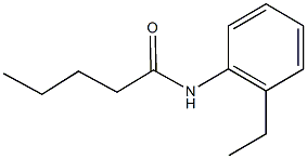 N-(2-ethylphenyl)pentanamide 化学構造式