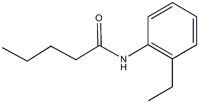 N-(2-ethylphenyl)pentanamide Structure