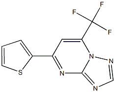 5-(2-thienyl)-7-(trifluoromethyl)[1,2,4]triazolo[1,5-a]pyrimidine Structure