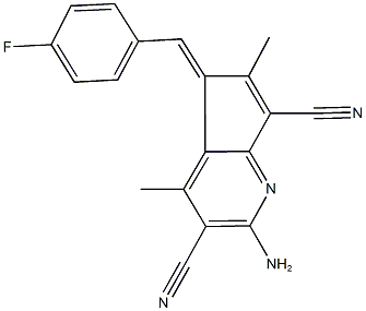 2-amino-5-(4-fluorobenzylidene)-4,6-dimethyl-5H-cyclopenta[b]pyridine-3,7-dicarbonitrile|