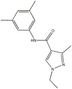 N-(3,5-dimethylphenyl)-1-ethyl-3-methyl-1H-pyrazole-4-carboxamide Structure