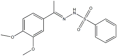 N'-[1-(3,4-dimethoxyphenyl)ethylidene]benzenesulfonohydrazide Structure