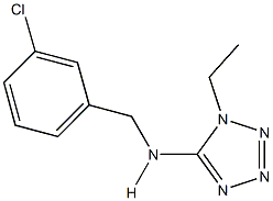 N-(3-chlorobenzyl)-N-(1-ethyl-1H-tetraazol-5-yl)amine Struktur