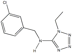 N-(3-chlorobenzyl)-N-(1-ethyl-1H-tetraazol-5-yl)amine Structure