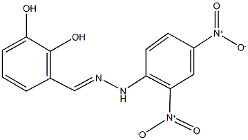 2,3-dihydroxybenzaldehyde {2,4-bisnitrophenyl}hydrazone Struktur
