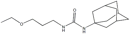 N-(1-adamantyl)-N'-(3-ethoxypropyl)urea 结构式