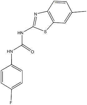 N-(4-fluorophenyl)-N'-(6-methyl-1,3-benzothiazol-2-yl)urea