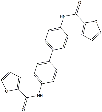 N-[4'-(2-furoylamino)[1,1'-biphenyl]-4-yl]-2-furamide Struktur