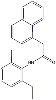N-(2-ethyl-6-methylphenyl)-2-(1-naphthyl)acetamide Structure