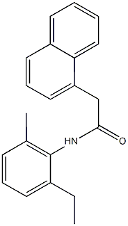 N-(2-ethyl-6-methylphenyl)-2-(1-naphthyl)acetamide Struktur