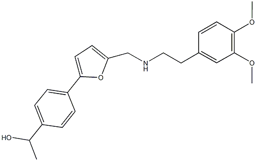  1-{4-[5-({[2-(3,4-dimethoxyphenyl)ethyl]amino}methyl)-2-furyl]phenyl}ethanol