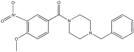  1-benzyl-4-{3-nitro-4-methoxybenzoyl}piperazine