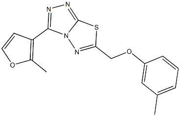 [3-(2-methyl-3-furyl)[1,2,4]triazolo[3,4-b][1,3,4]thiadiazol-6-yl]methyl 3-methylphenyl ether