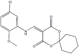  3-[(5-chloro-2-methoxyanilino)methylene]-1,5-dioxaspiro[5.5]undecane-2,4-dione