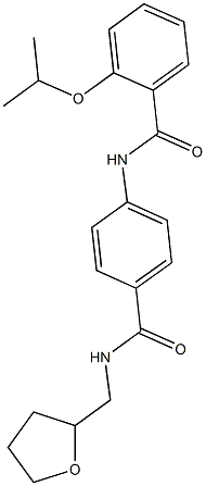 2-isopropoxy-N-(4-{[(tetrahydro-2-furanylmethyl)amino]carbonyl}phenyl)benzamide