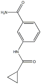 3-[(cyclopropylcarbonyl)amino]benzamide,,结构式
